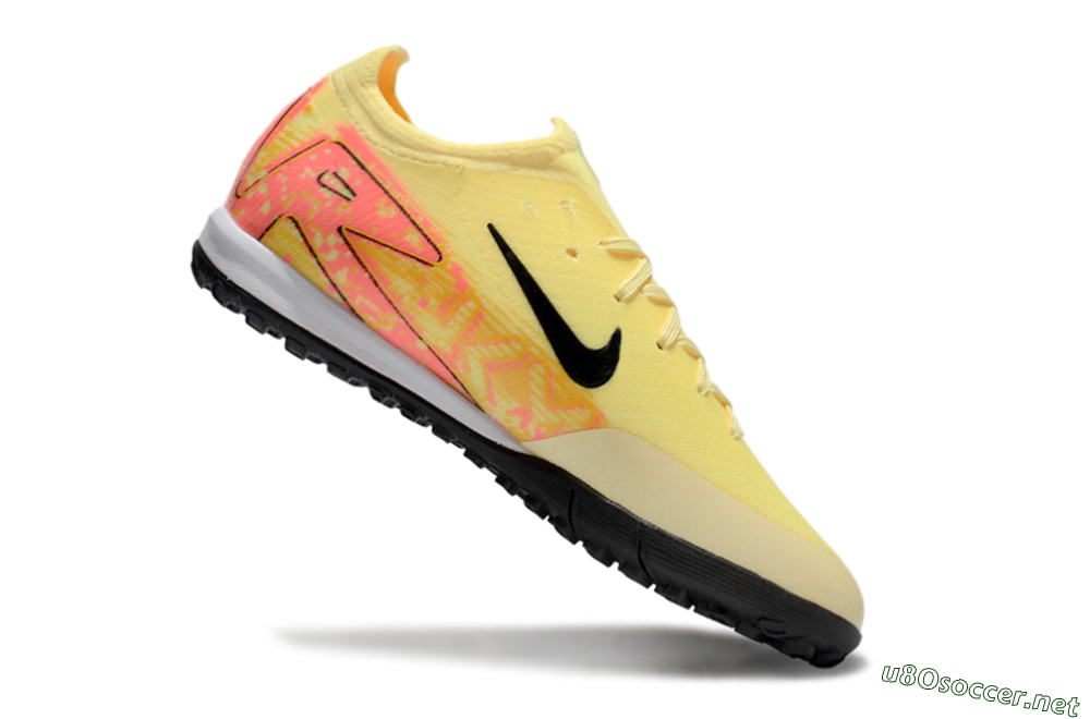 Kids Nike Air Zoom Mercurial Vapor 16 Elite TF Football Shoes - Yellow/Black/Red 4
