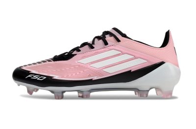 Men's Messi x Adidas F50 Elite FG Football Boots - Pink/Black/White