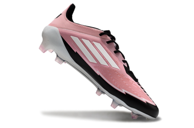 Men's Messi x Adidas F50 Elite FG Football Boots - Pink/Black/White