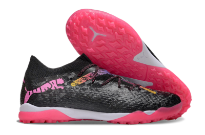 Men's Powercat Tokyo Match x Puma Future Ultimate TF Football Shoes - Black/Pink/Yellow