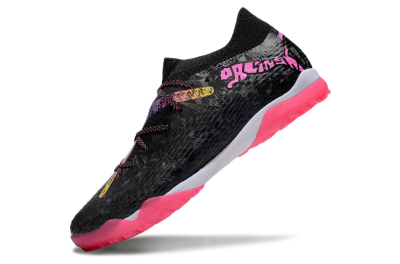 Men's Powercat Tokyo Match x Puma Future Ultimate TF Football Shoes - Black/Pink/Yellow