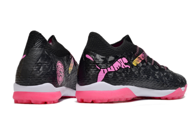Men's Powercat Tokyo Match x Puma Future Ultimate TF Football Shoes - Black/Pink/Yellow