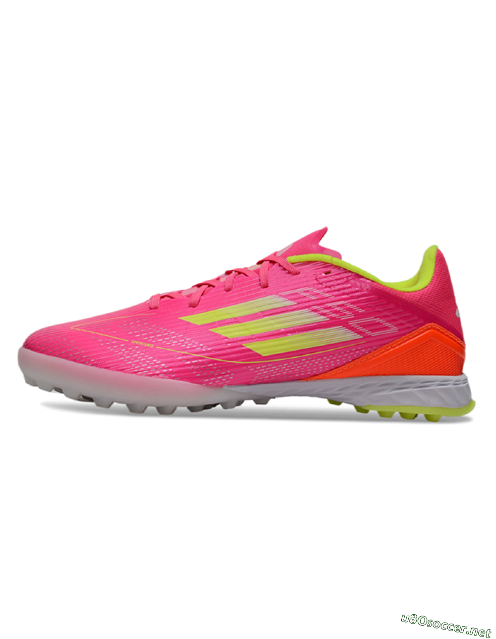 Unisex Adidas F50 Pro TF Football Shoes - Pink/Yellow/White 0