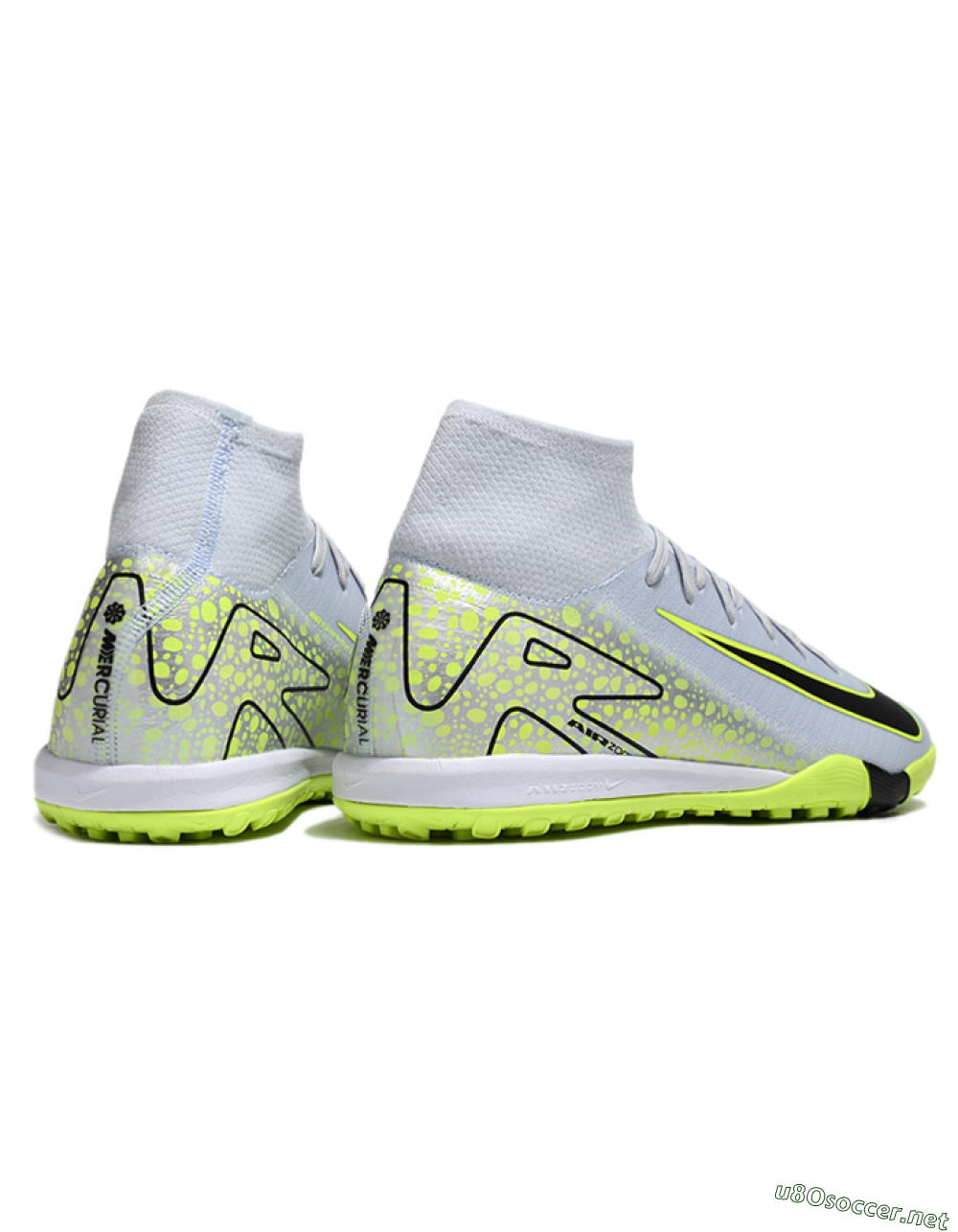 Unisex Nike Air Zoom Mercurial Superfly 10 Elite TF Football Shoes - Grey/Yellow/Black 6