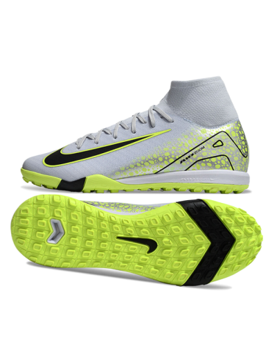 Unisex Nike Air Zoom Mercurial Superfly 10 Elite TF Football Shoes - Grey/Yellow/Black