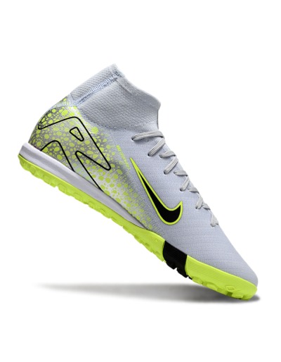 Unisex Nike Air Zoom Mercurial Superfly 10 Elite TF Football Shoes - Grey/Yellow/Black
