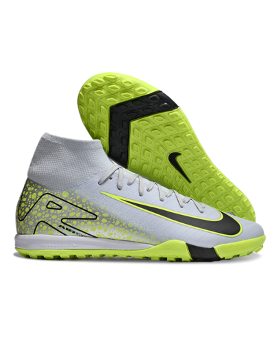 Unisex Nike Air Zoom Mercurial Superfly 10 Elite TF Football Shoes - Grey/Yellow/Black