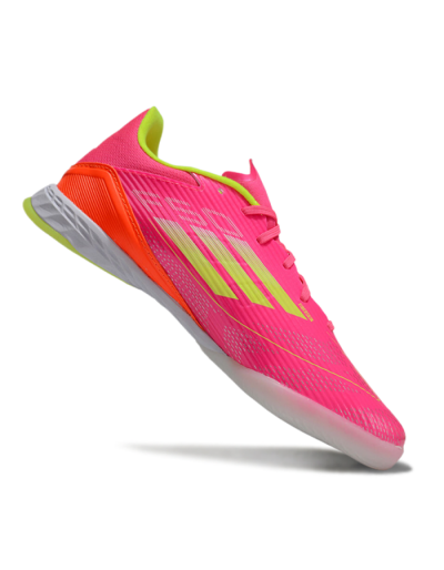 Unisex Adidas F50 Elite IC Football Shoes - Pink/Yellow/White