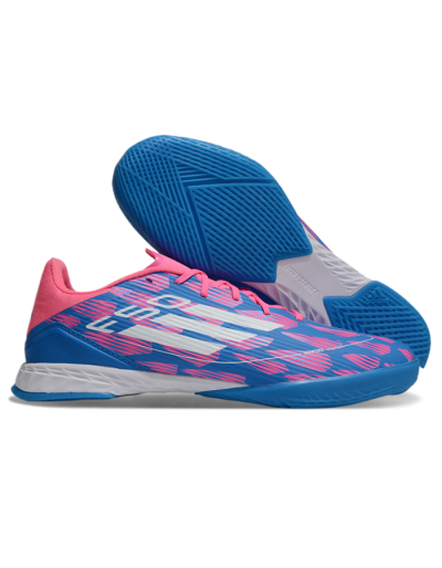 Unisex Adidas F50 Elite IC Football Shoes - Blue/Pink/White