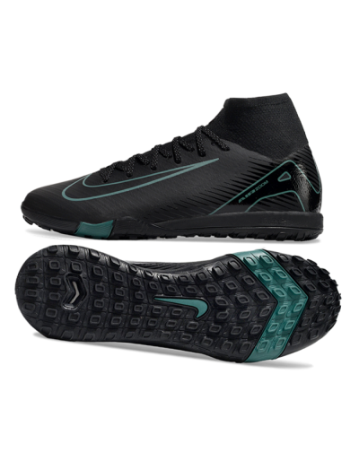 Unisex Nike Air Zoom Mercurial Superfly 10 Elite TF Football Shoes - Black/Green