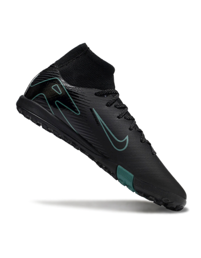 Unisex Nike Air Zoom Mercurial Superfly 10 Elite TF Football Shoes - Black/Green