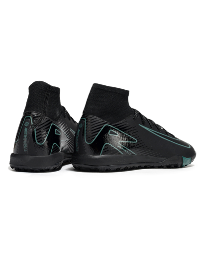 Unisex Nike Air Zoom Mercurial Superfly 10 Elite TF Football Shoes - Black/Green