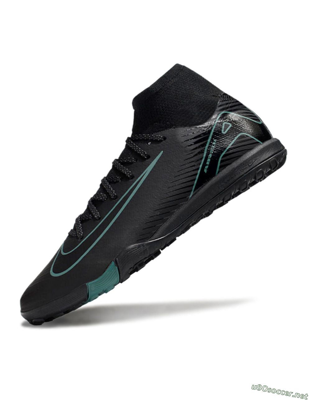 Unisex Nike Air Zoom Mercurial Superfly 10 Elite TF Football Shoes - Black/Green 5