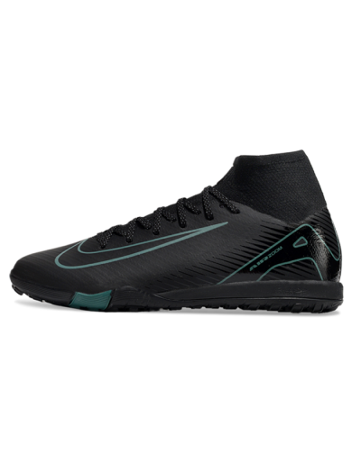 Unisex Nike Air Zoom Mercurial Superfly 10 Elite TF Football Shoes - Black/Green