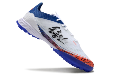 Men's Adidas F50 Pro TF Football Shoes - White/Red/Blue