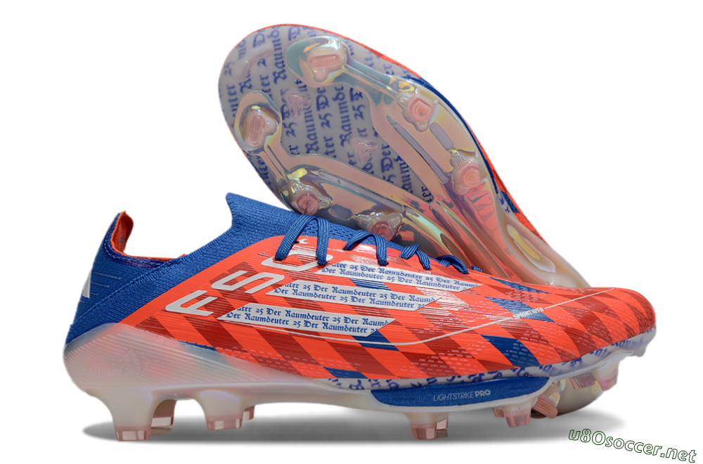 Unisex Adidas F50+ Lightstrike Pro Elite FG Football Boots - Red/White/Blue 2