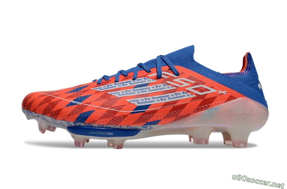 Unisex Adidas F50+ Lightstrike Pro Elite FG Football Boots - Red/White/Blue 0