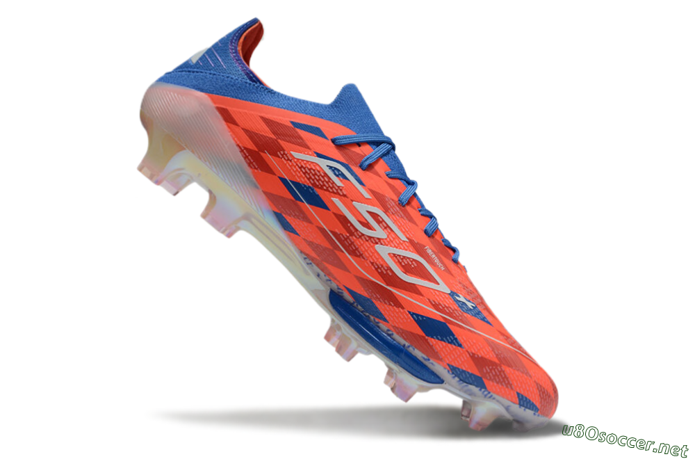 Unisex Adidas F50+ Lightstrike Pro Elite FG Football Boots - Red/White/Blue 4