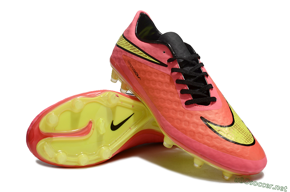 Men's Nike Hypervenom Phantom FG Football Boots - Red/Yellow/Black 3