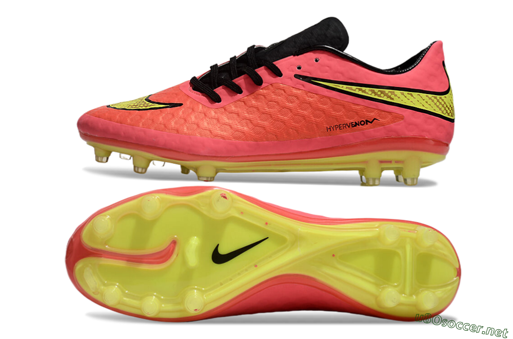 Men's Nike Hypervenom Phantom FG Football Boots - Red/Yellow/Black 1