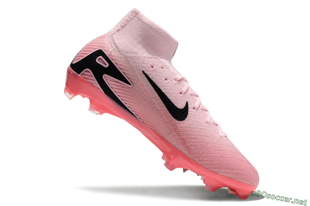 Unisex Nike Air Zoom Mercurial Superfly 10 Elite FG Football Boots - Pink/Black 4