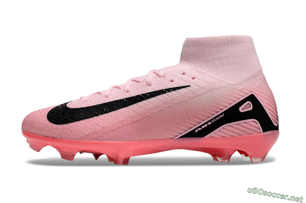 Unisex Nike Air Zoom Mercurial Superfly 10 Elite FG Football Boots - Pink/Black 0