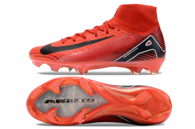 Unisex Nike Air Zoom Mercurial Superfly 10 Elite FG Football Boots - Red/Black/White