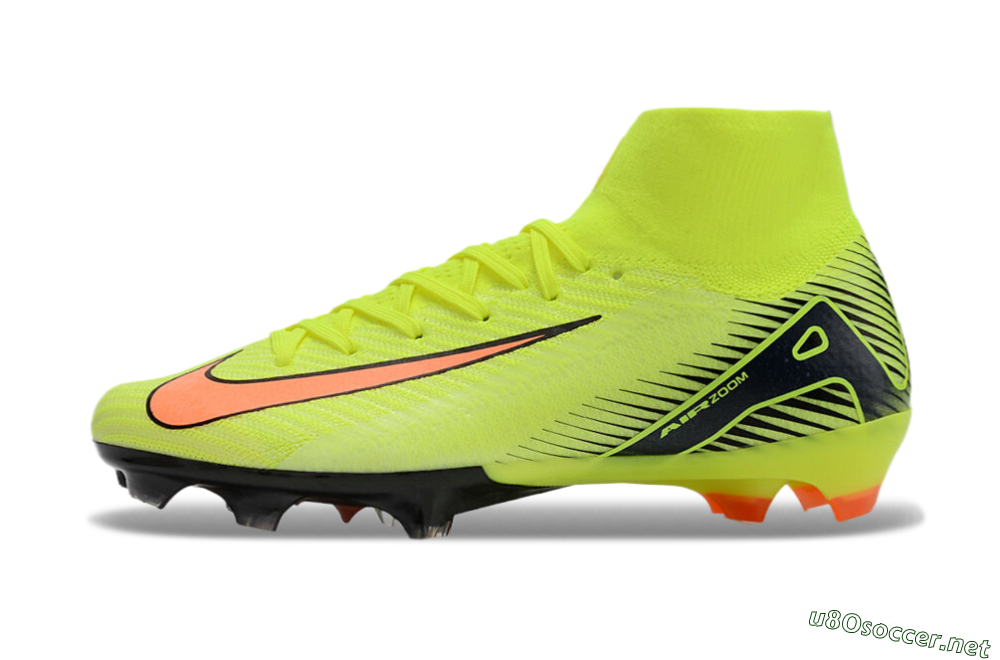 Unisex Nike Air Zoom Mercurial Superfly 10 Elite FG Football Boots - Yellow/Red/Black 0