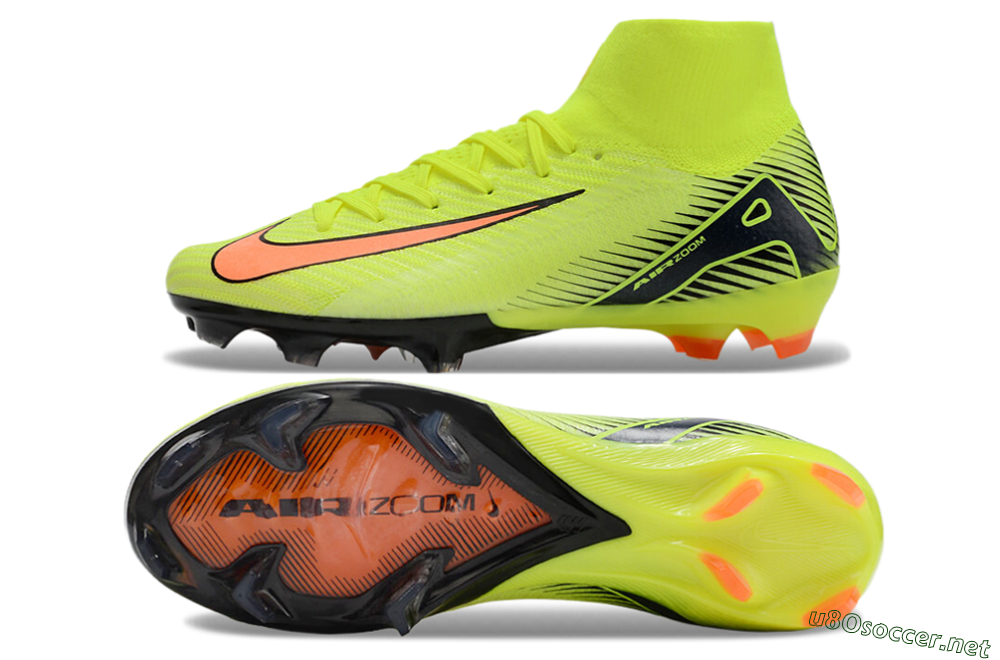 Unisex Nike Air Zoom Mercurial Superfly 10 Elite FG Football Boots - Yellow/Red/Black 1
