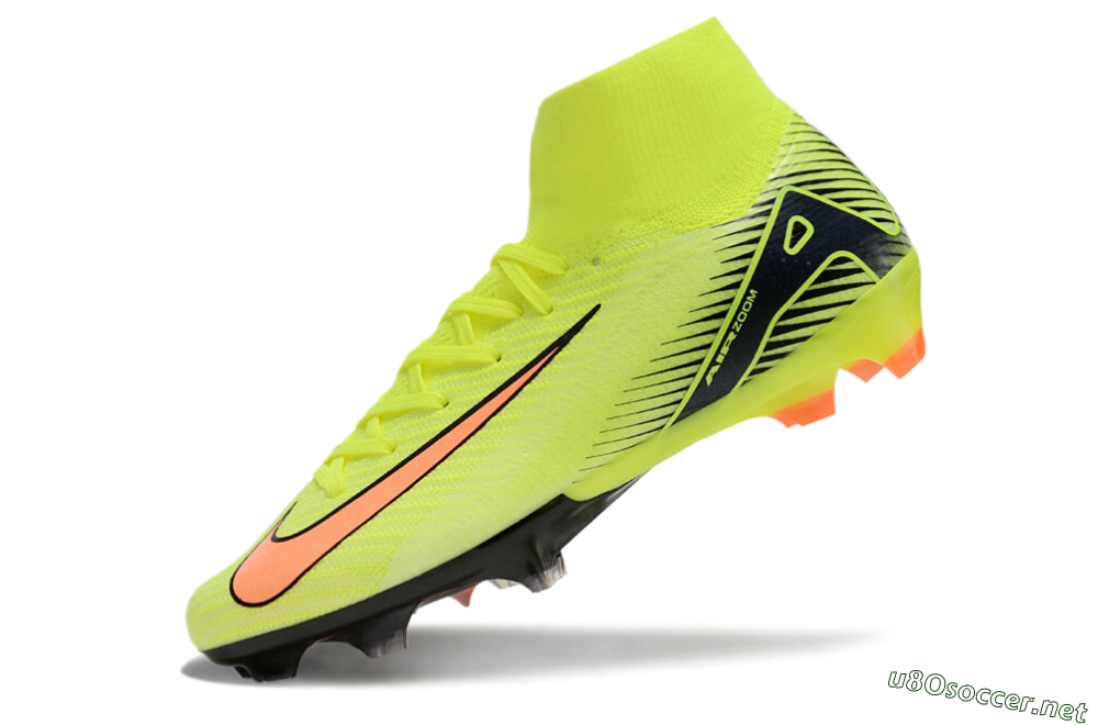 Unisex Nike Air Zoom Mercurial Superfly 10 Elite FG Football Boots - Yellow/Red/Black 5