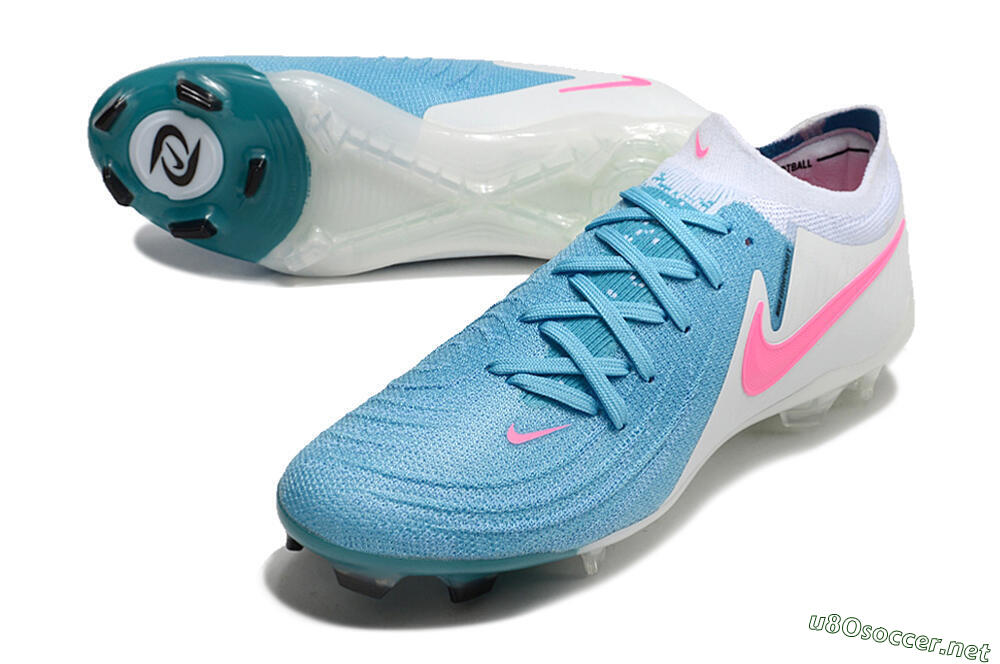 Men's Nike Phantom Luna Elite FG Football Boots - Blue/White/Pink 3
