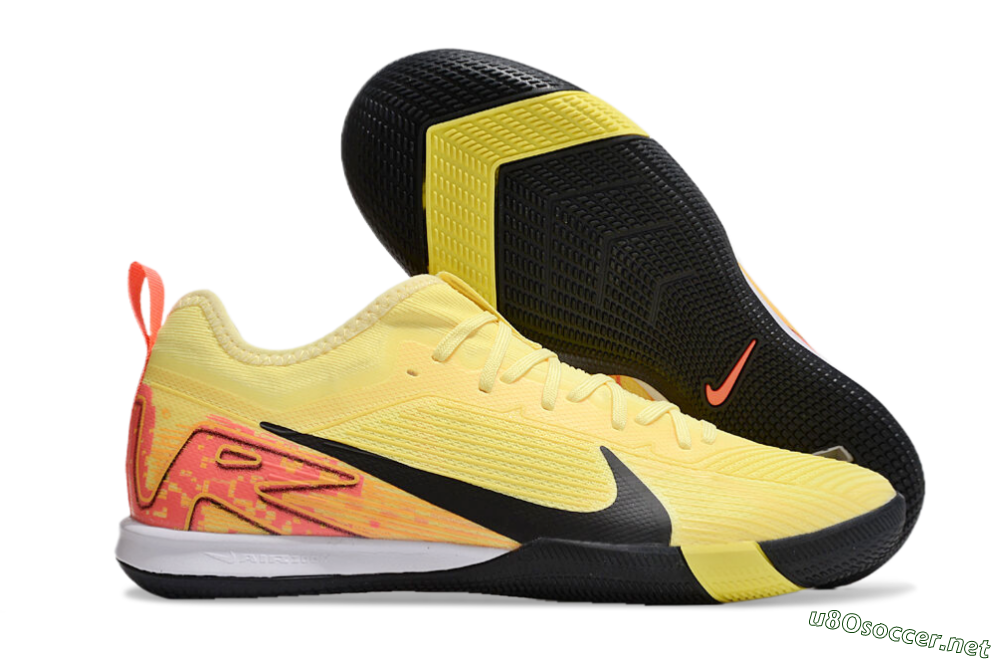 Unisex Nike Air Zoom Mercurial Vapor 16 Pro IC Football Shoes - Yellow/Black/Red 2