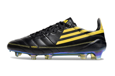 Men's Adidas F50 Adizero Elite FG Football Boots - Black/Yellow/Gold