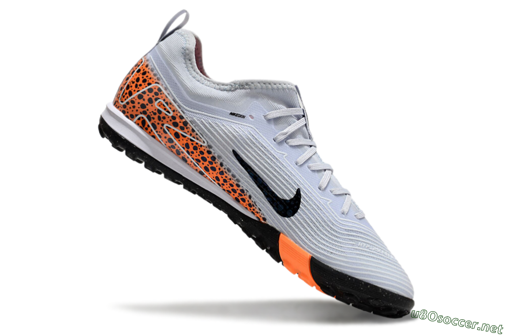 Unisex Nike Air Zoom Mercurial Vapor 16 Pro TF Football Shoes - Grey/Black/Leopard 4