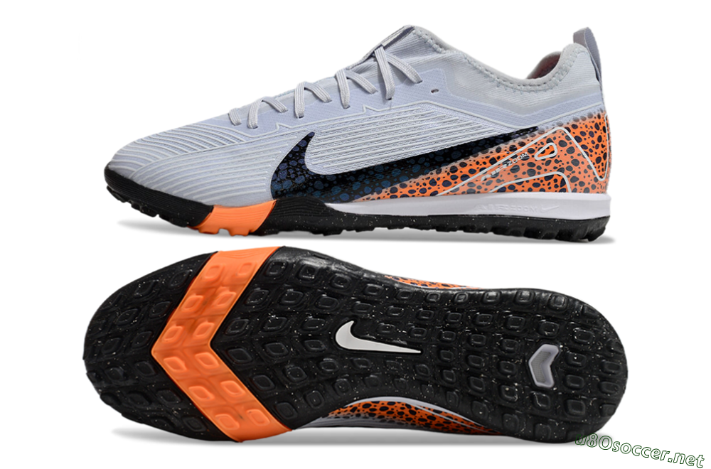 Unisex Nike Air Zoom Mercurial Vapor 16 Pro TF Football Shoes - Grey/Black/Leopard 1