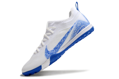 Unisex Nike Air Zoom Mercurial Vapor 16 Pro TF Football Shoes - White/Blue