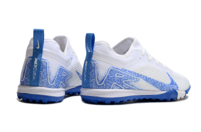 Unisex Nike Air Zoom Mercurial Vapor 16 Pro TF Football Shoes - White/Blue