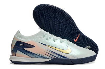 Men's Nike Air Zoom Mercurial Vapor 16 Elite IC Football Shoes - Jade/Gold/Blue