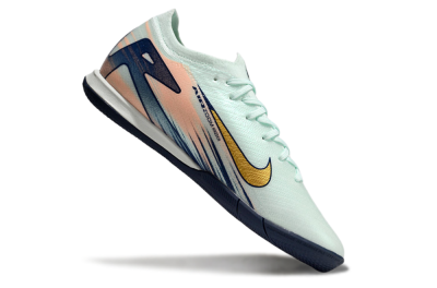 Men's Nike Air Zoom Mercurial Vapor 16 Elite IC Football Shoes - Jade/Gold/Blue