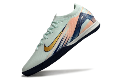 Men's Nike Air Zoom Mercurial Vapor 16 Elite IC Football Shoes - Jade/Gold/Blue