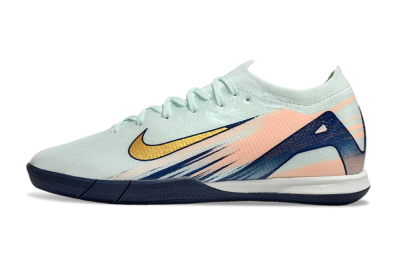 Men's Nike Air Zoom Mercurial Vapor 16 Elite IC Football Shoes - Jade/Gold/Blue