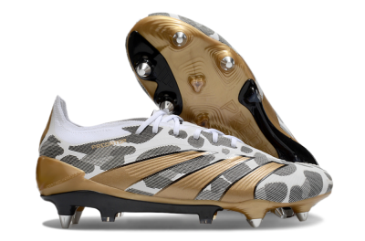 Men's Adidas Predator Elite 25 SG Football Boots - White/Black/Gold