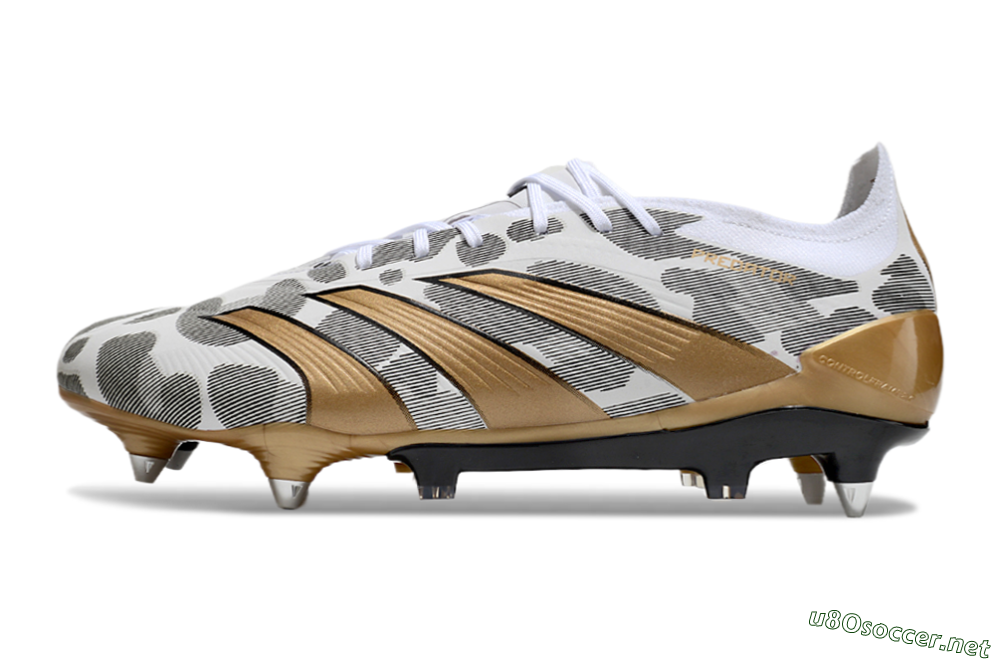 Men's Adidas Predator Elite 25 SG Football Boots - White/Black/Gold 0