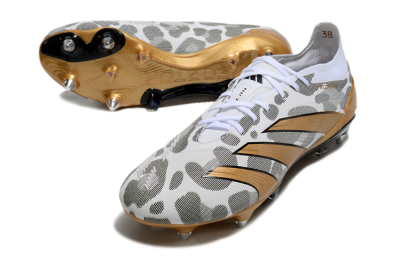 Men's Adidas Predator Elite 25 SG Football Boots - White/Black/Gold