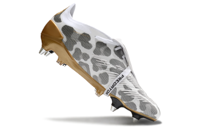 Men's Adidas Predator Elite Foldover Tongue SG Football Boots - White/Black/Gold