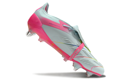 Men's Adidas Predator Elite Foldover Tongue SG Football Boots - Jade/Blue/Pink