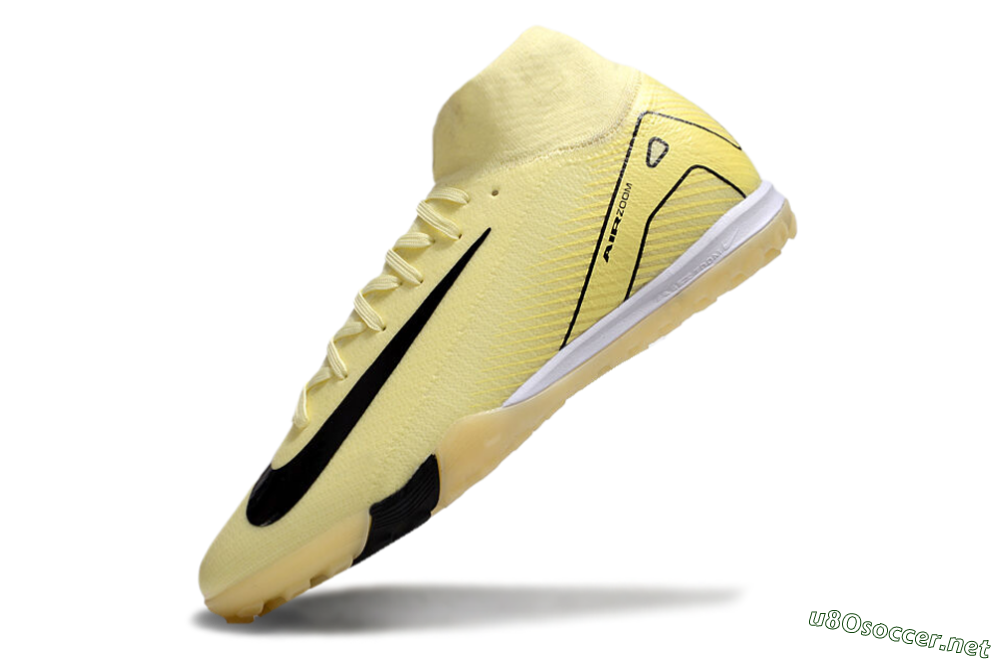 Men's Nike Air Zoom Mercurial Superfly 10 Elite TF Football Shoes - Yellow/Black/White 5