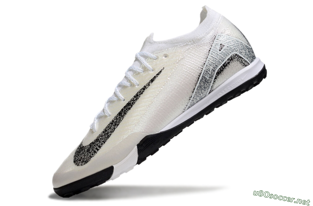Unisex Nike Air Zoom Mercurial Vapor 16 Elite TF Football Shoes - Beige/Black/White 5