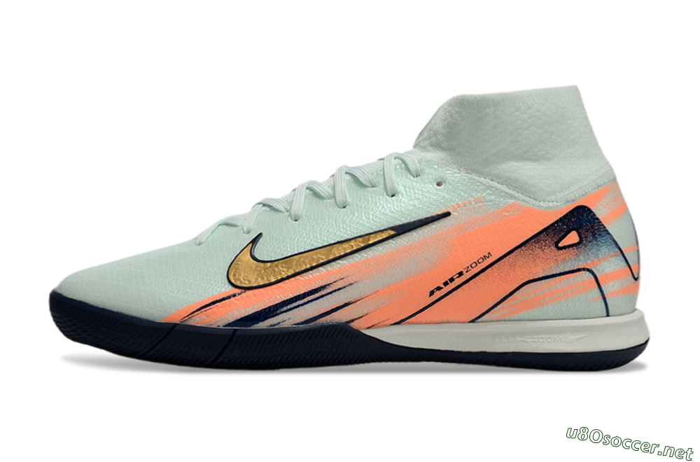 Men's Nike Air Zoom Mercurial Superfly 10 Elite IC Football Shoes - Jade/Gold/Red 0
