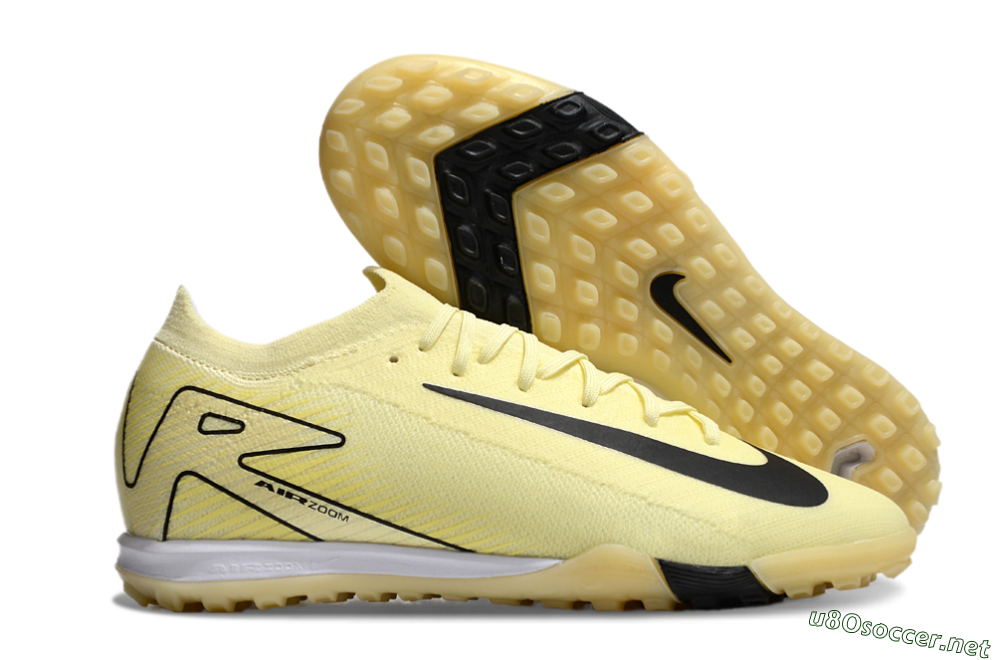 Unisex Nike Air Zoom Mercurial Vapor 16 Elite TF Football Shoes - Yellow/Black/White 2